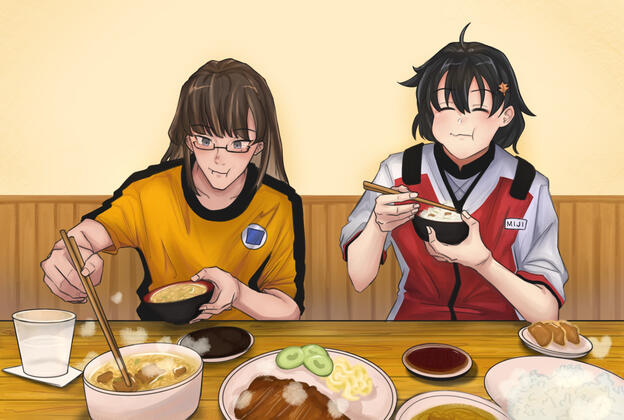 Bestie and Miji Commission